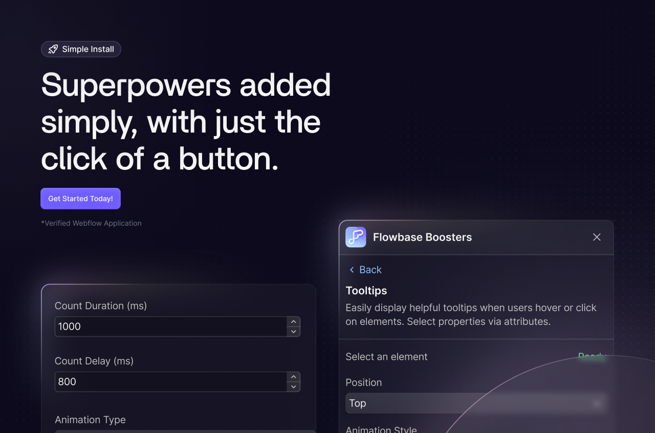 Advanced features in Webflow for free