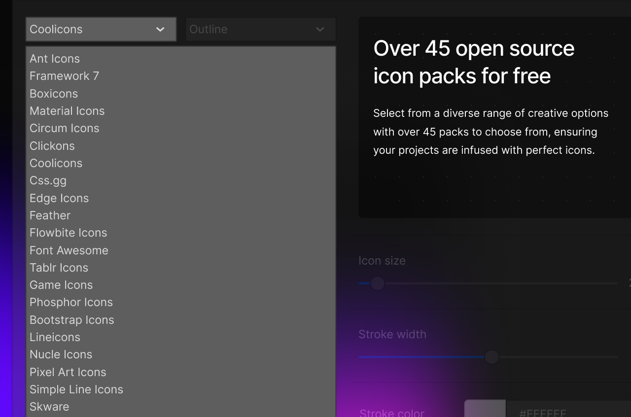 Ikonik aims to empower Webflow designers to streamline and elevate their creative projects with our expansive collection of over 10k open-source icons.