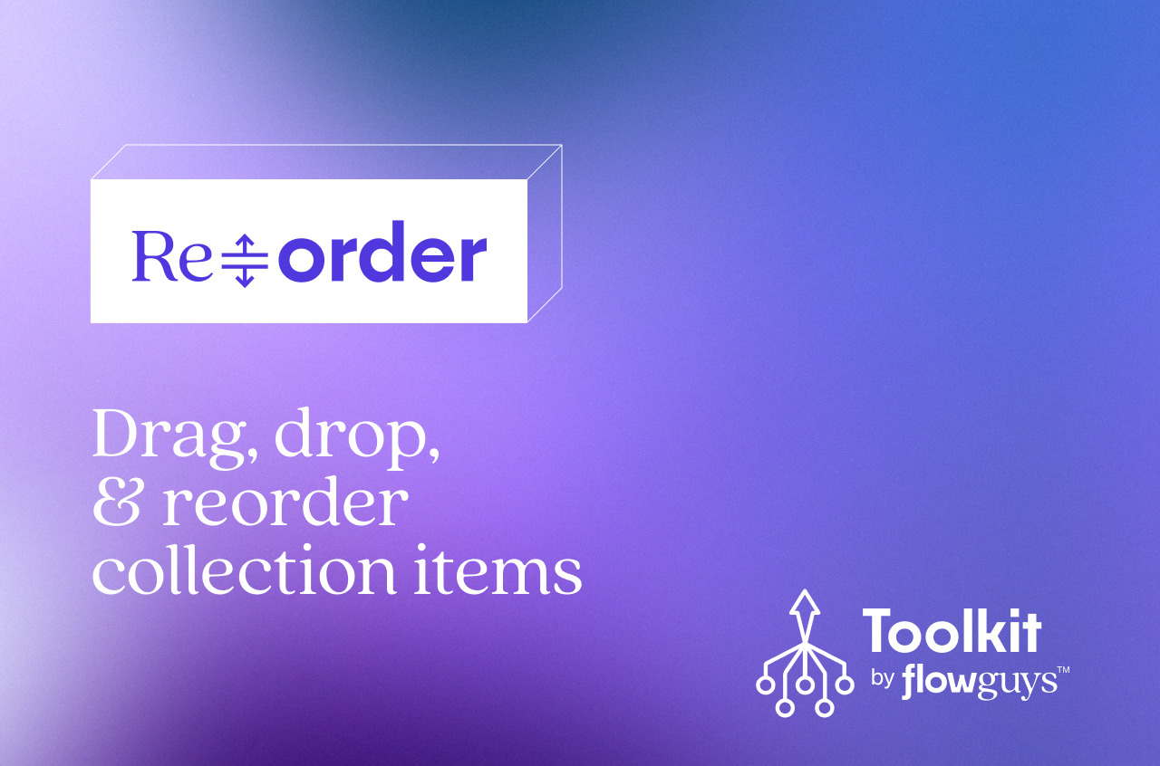Drag, drop & reorder collection items