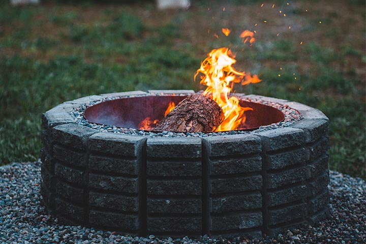 creating tile gas fire pit