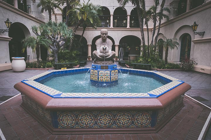 elegant stone fountains