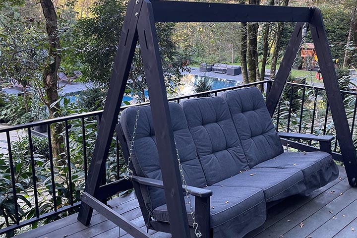 front porch swing design